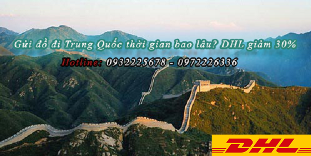 Vận chuyển hàng đi Trung Quốc giá bao nhiêu | DHL giảm 30%
