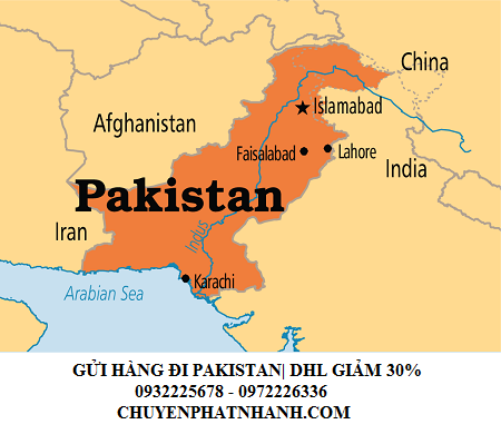 Gửi hàng đi Pakistan | Công ty DHL giảm 30%