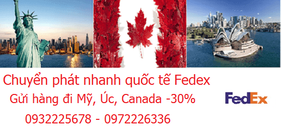 ĐỊA CHỈ GỬI HÀNG ĐI MỸ, ÚC, CANADA | FEDEX PHÚ THỌ GIẢM 30%