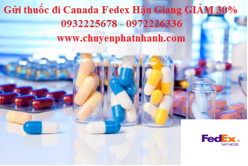 Gửi thuốc đi Canada cần thủ tục gì? FEDEX tại Hậu Giang GIẢM 30%