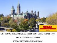 Gửi thuốc đi Canada bao nhiêu 1kg? DHL giảm 30%